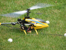 T-Rex 450 XL CDE ready for take-off