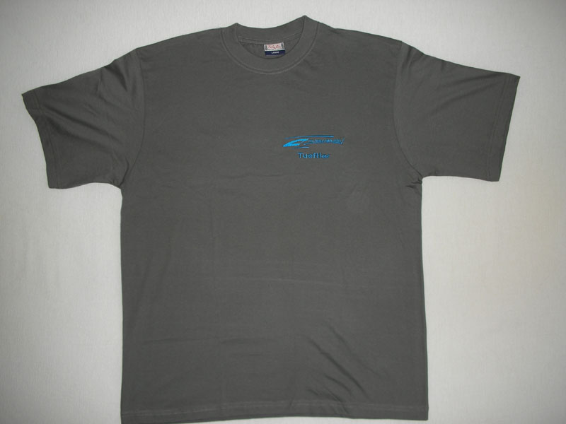 graues T-Shirt mit Personalisierung
