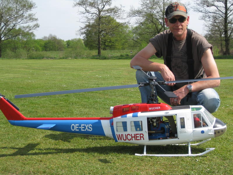 Bell 205 WUCHER; 1,80cm Rotor, SSM Mechanik mit Bordanlasser, ZG 23