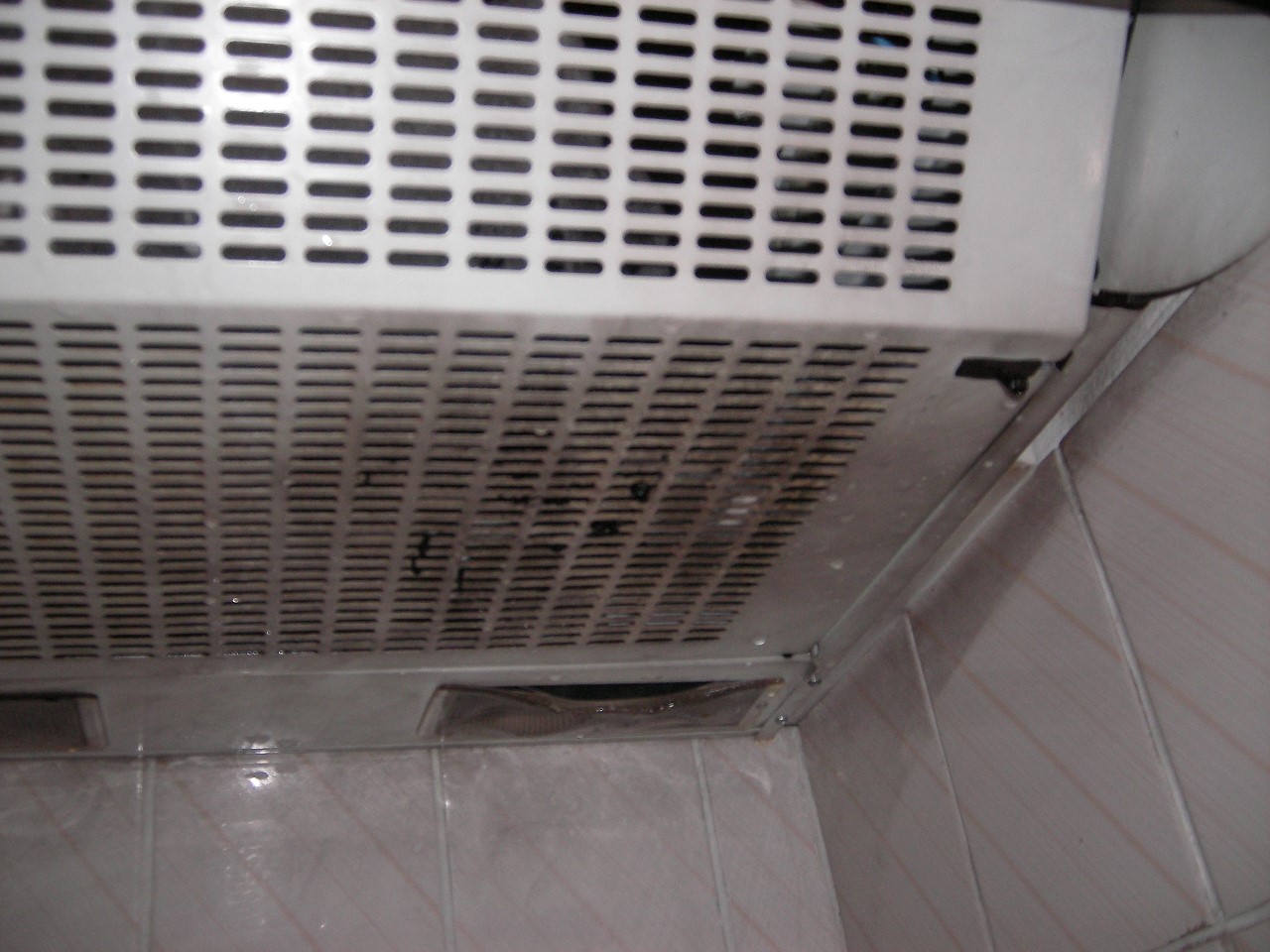 Mal sehen, ob die Dunstabzugshaube die Wasser-Löschung überlebt hat !?