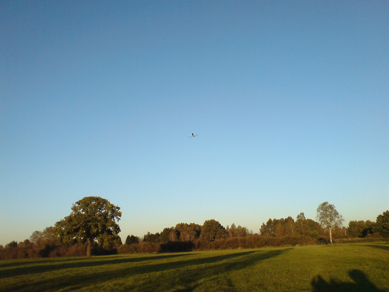 Das war der letzte Flug des Tages! Leider ist meine Handy-Cam nicht die beste!
