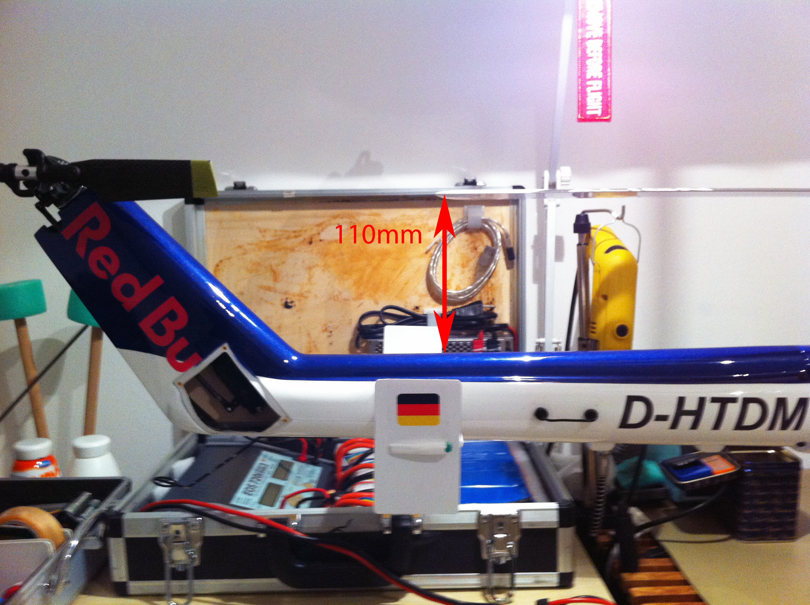 Hier mit den 550er Blättern und der 550er Mechanik