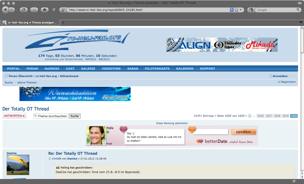 Bezogen auf die untere Anzeige!