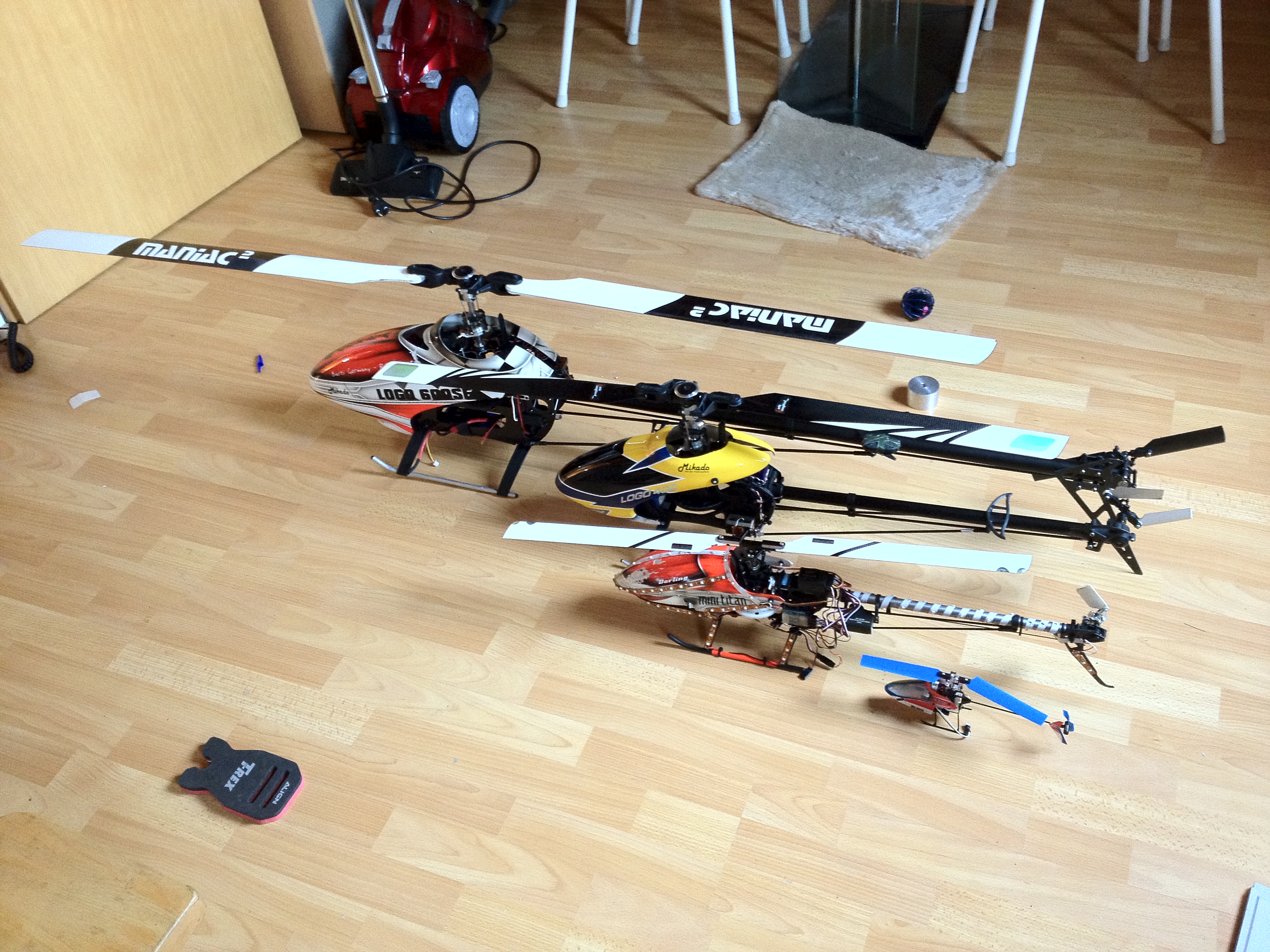 von v nach h: mcpx V2, MT 325 SE, Logo 400, KDS 600SE