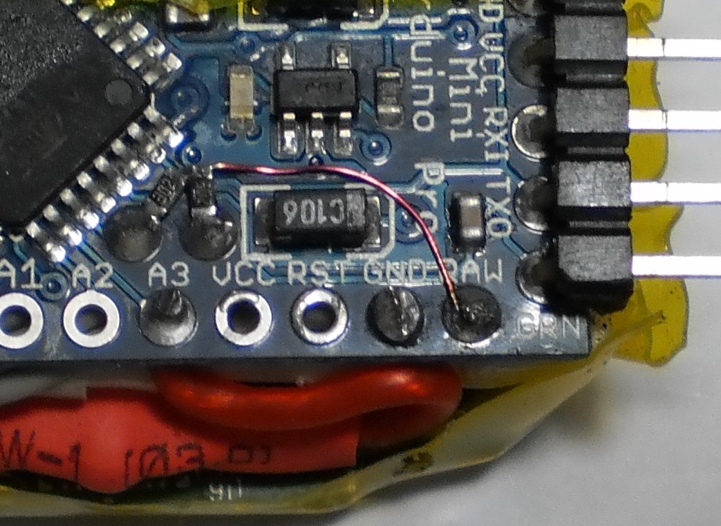 3k Pullup an +5v