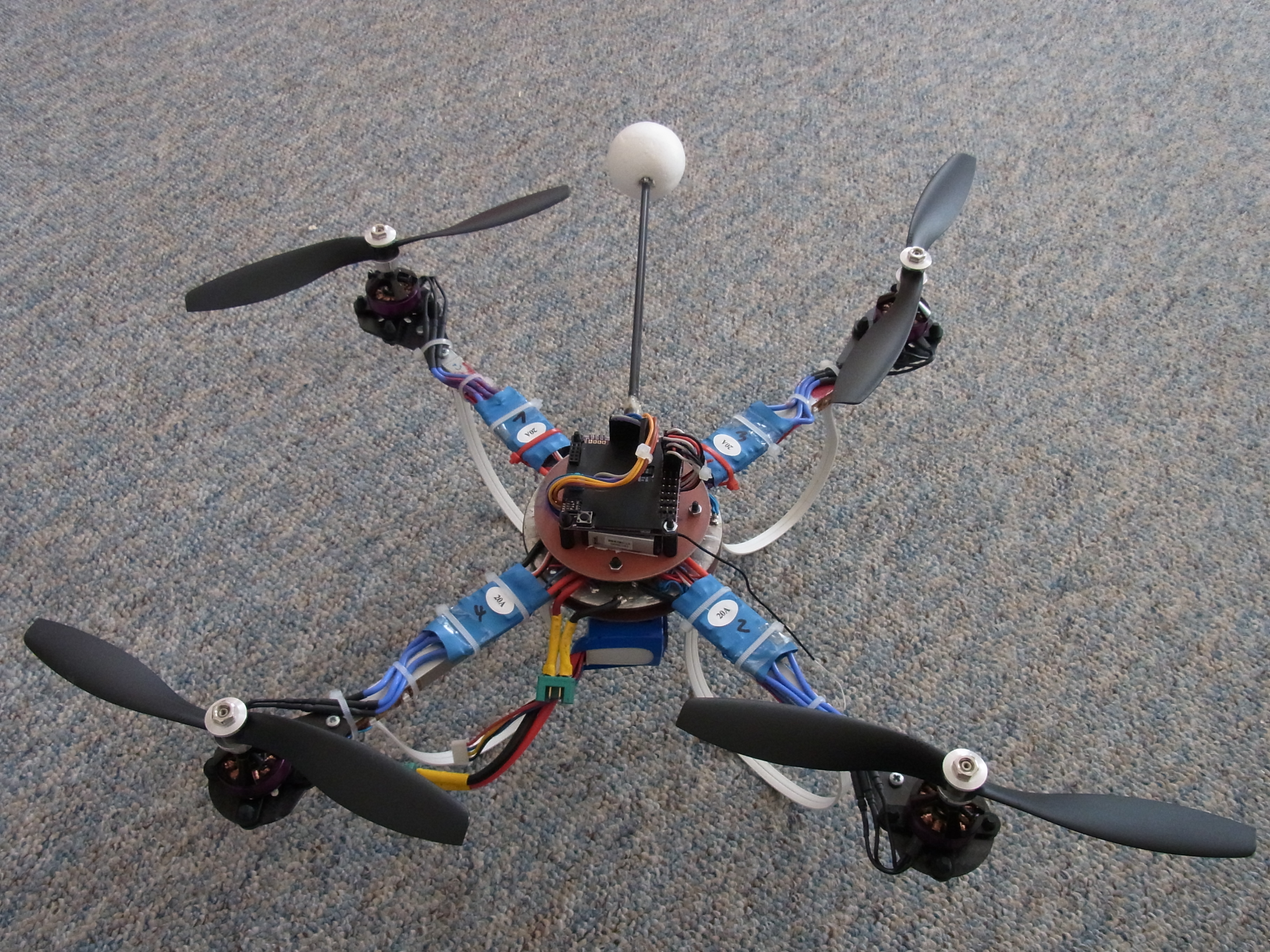 Mein WII Copter jetzt mit AQ50 ohne Haube