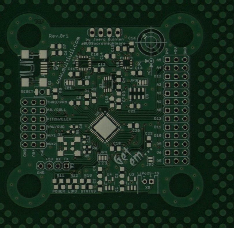 microWii - All-In-One Flightcontroller mit ATmega32U4
