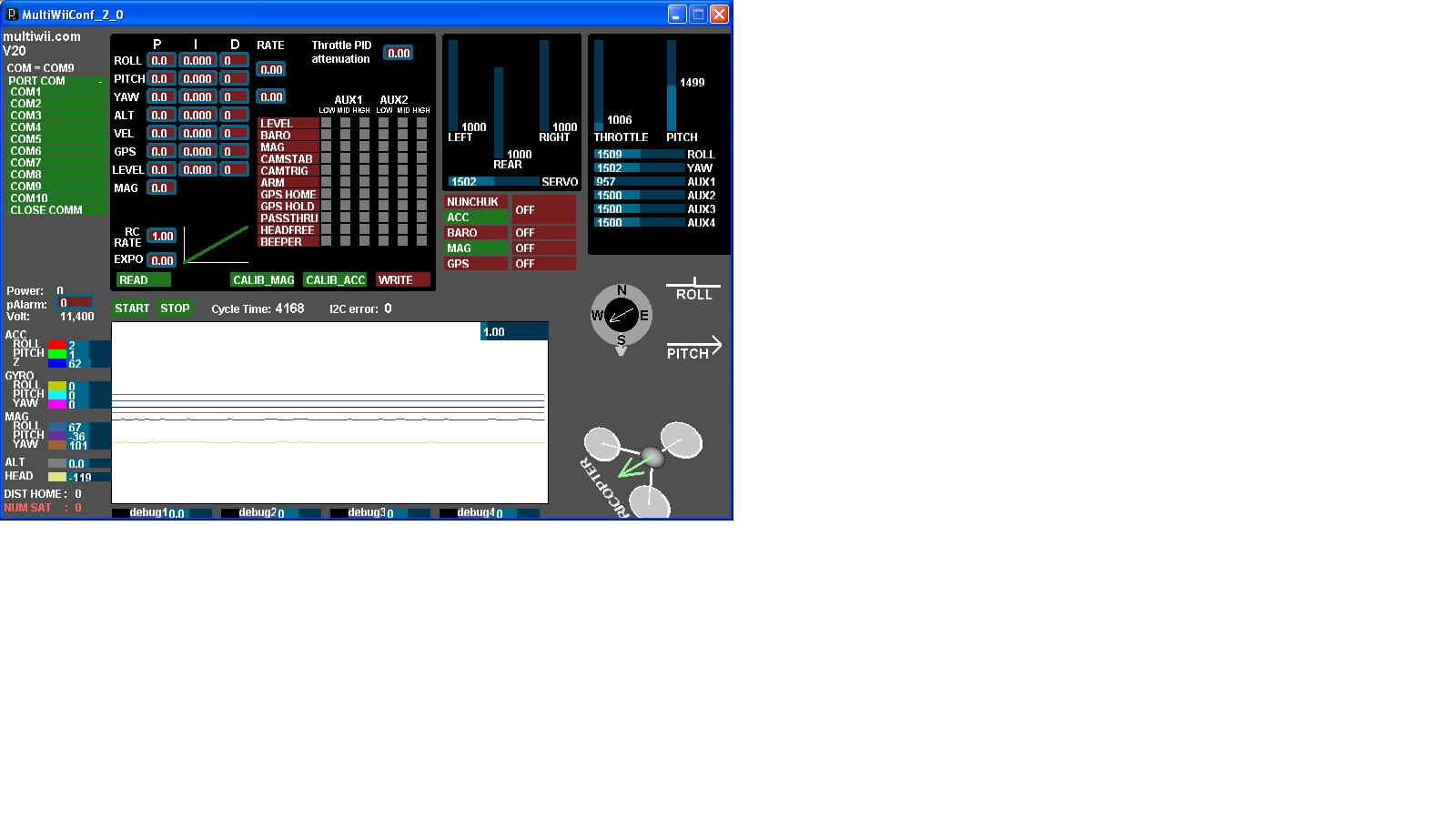 GUI ACC Z-Achse