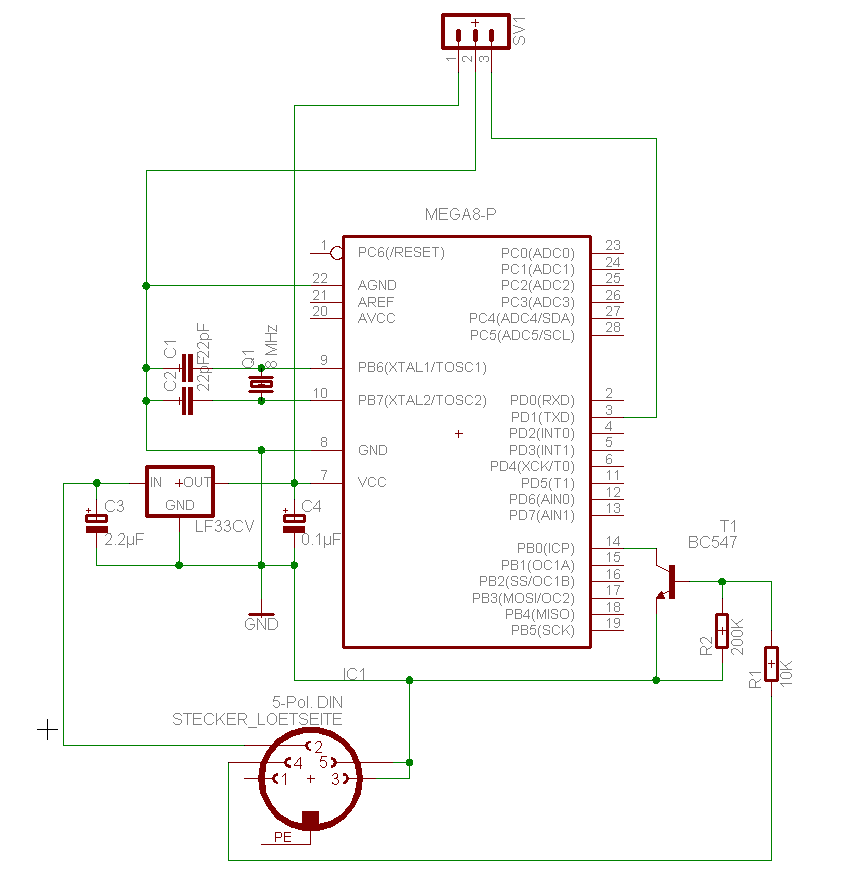 Schaltung der Dongle-Version für MPX L/S-Buchse