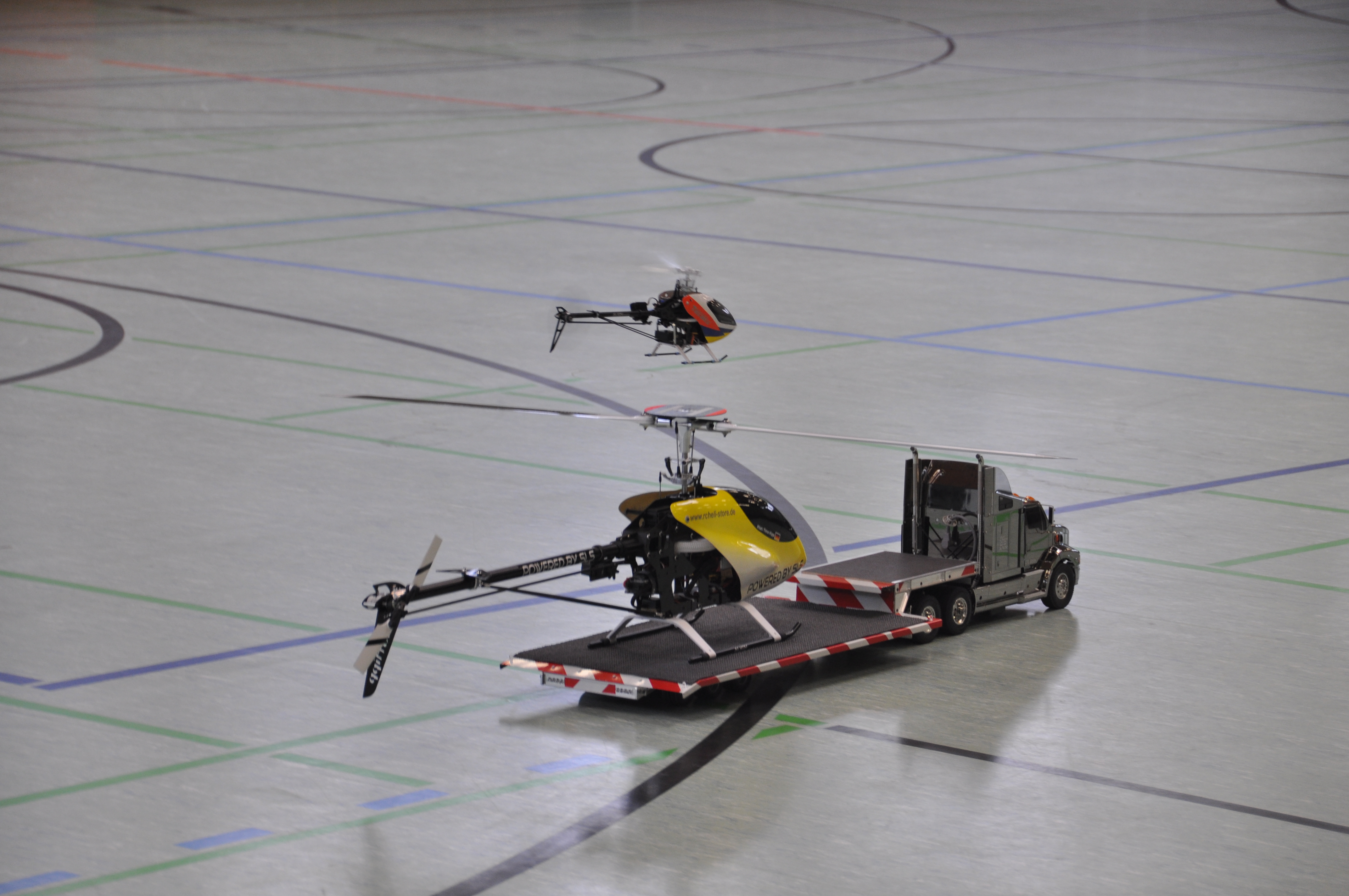 T-Rex 250 landet auf Rotorkopfbremse vom T-Rex 600