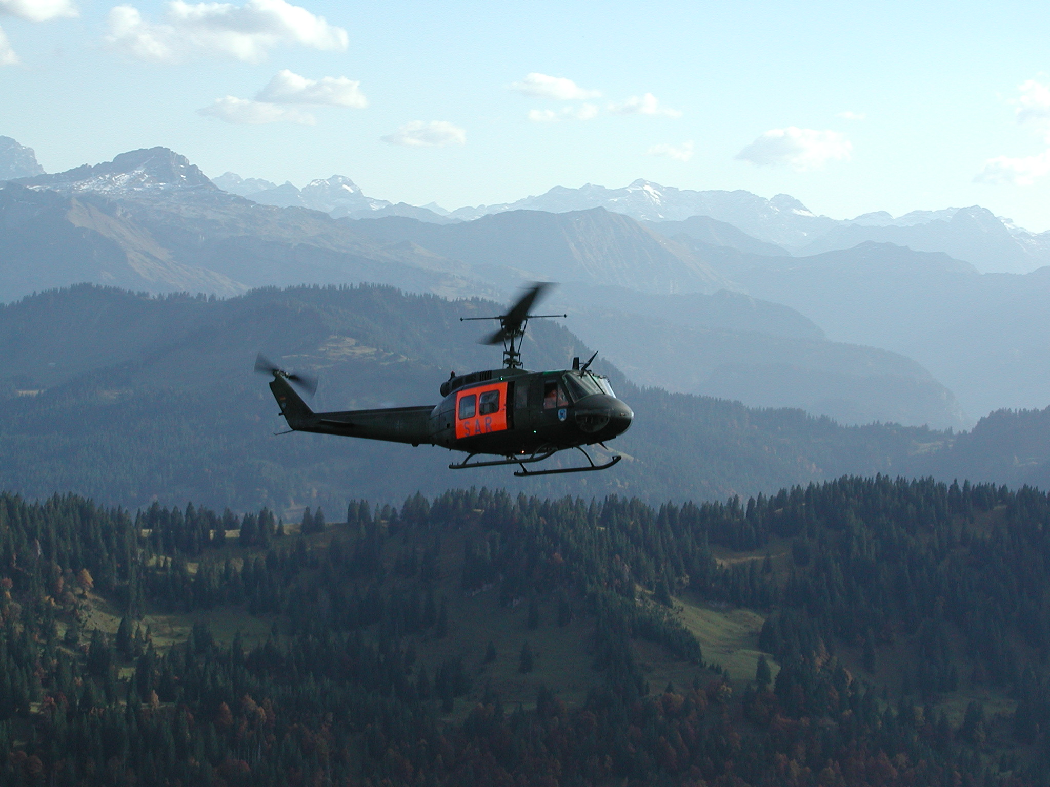 SAR der Bundeswehr im Einsatz im Voralpenland