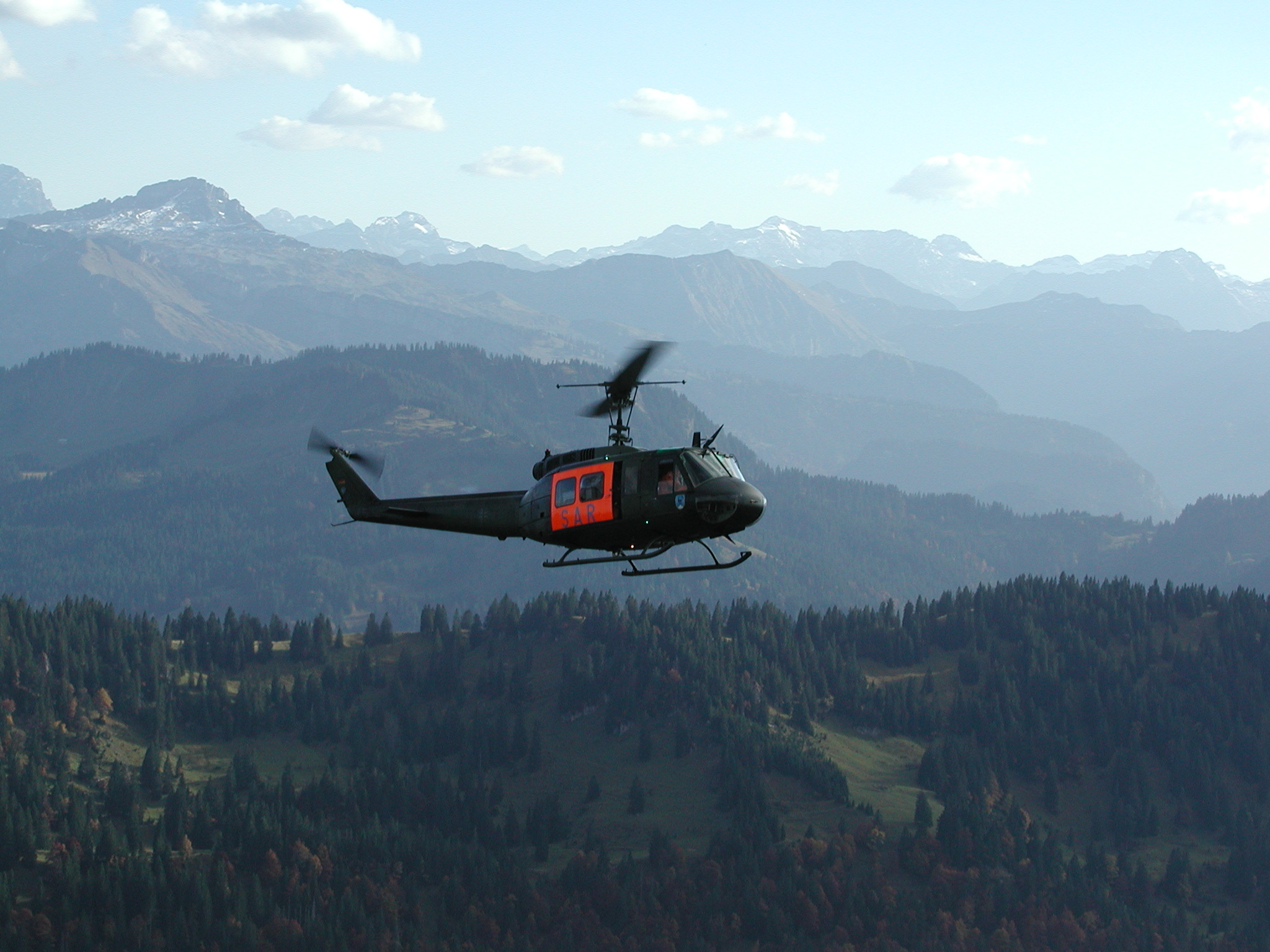 SAR der Bundeswehr im Einsatz im Voralpenland