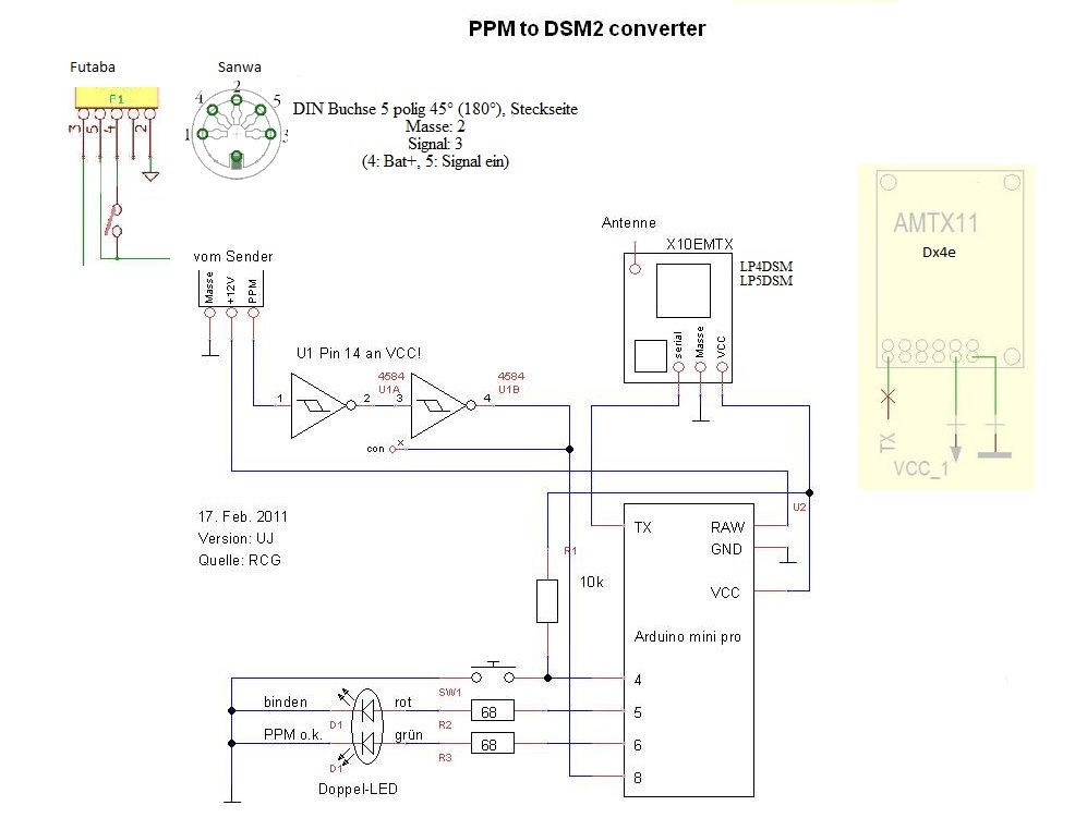 Plan mod. für Sanwa RDS8000 und Inverter