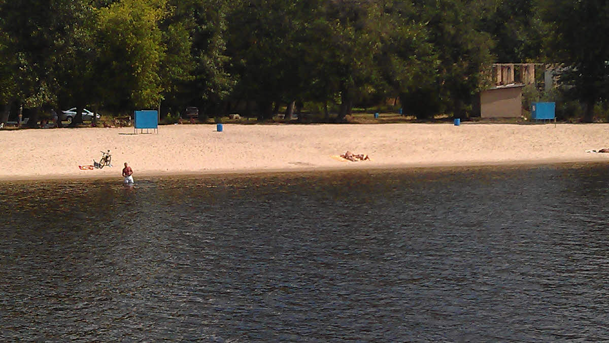 Ein Traumstand mitten in Kiev, nur das Wasser ist dreckig