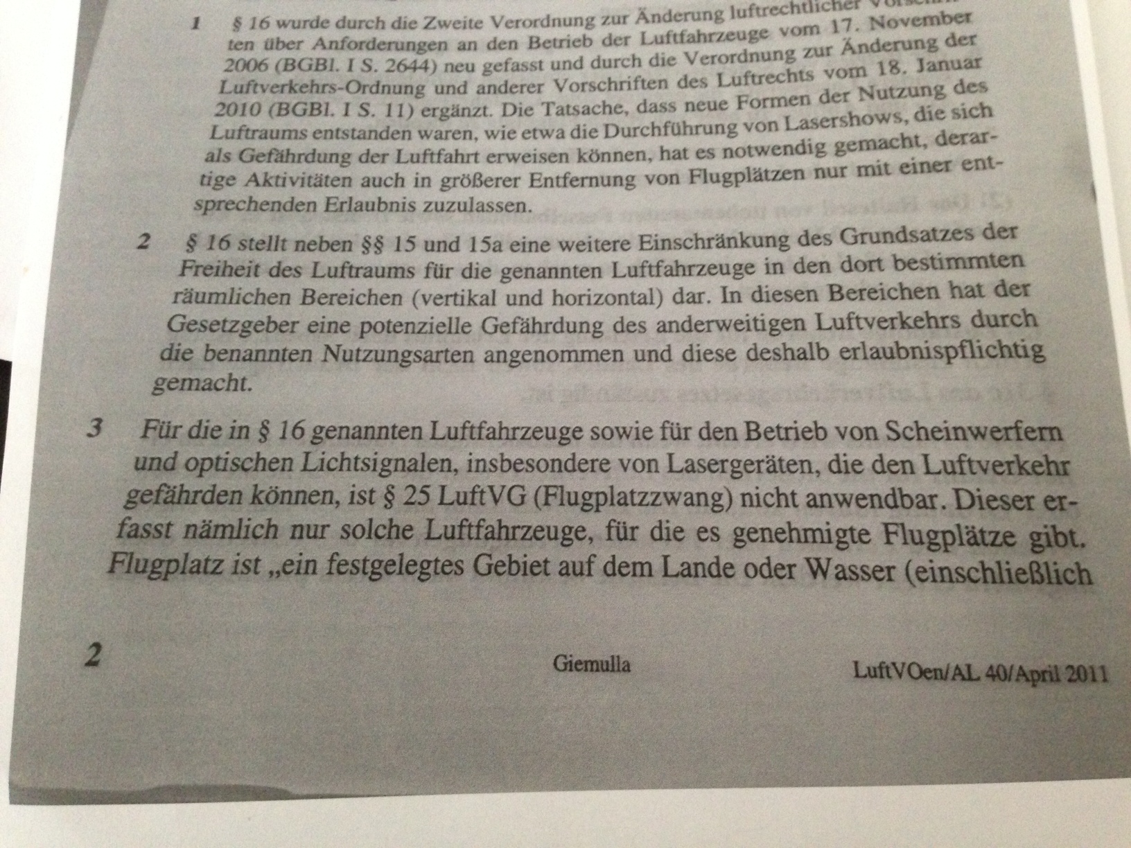 § 16 LuftVo
