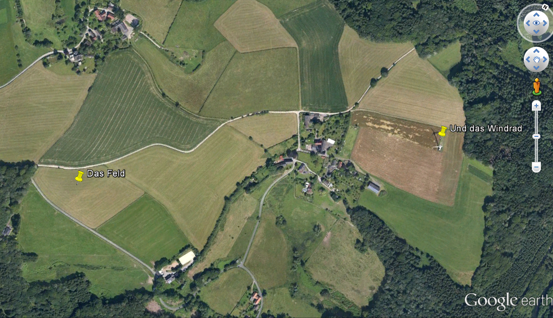 Bei dem &quot;Feld&quot; ist man auch auf einem Berg, also da ist es nicht schön gerade....