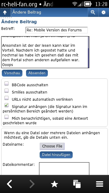 Beitrag ändern