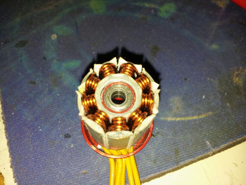 Turnigy 2223 3500KV in D 5windungen mit 0,8mm Draht