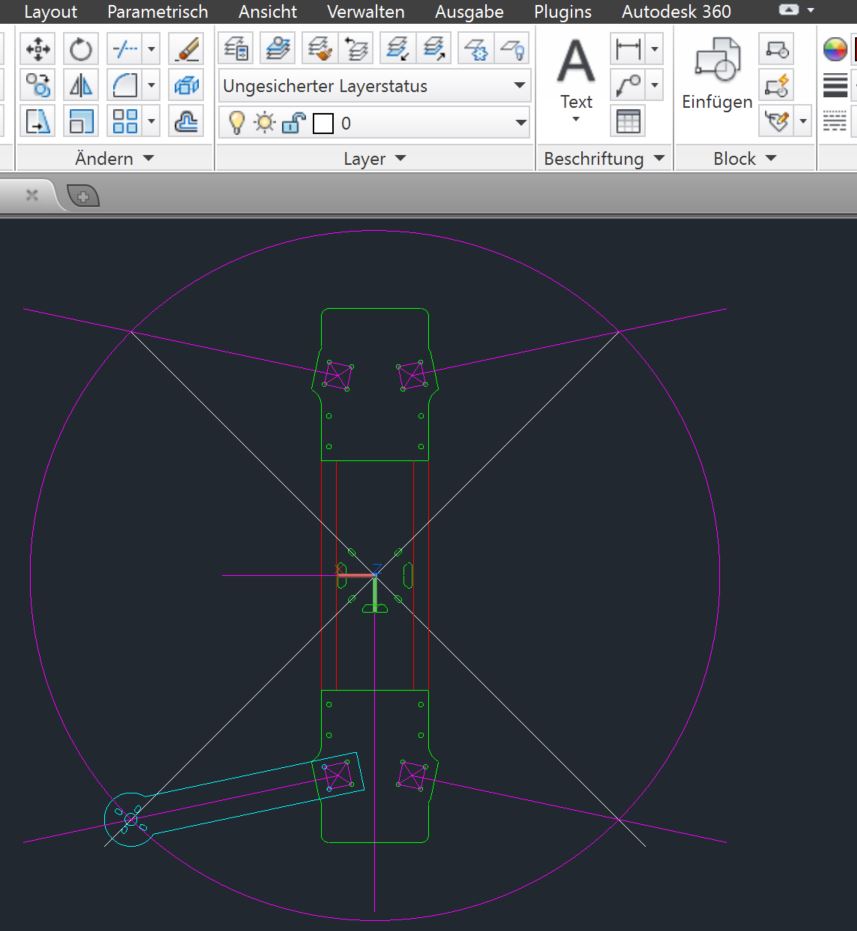 Erste Layouts in 2D