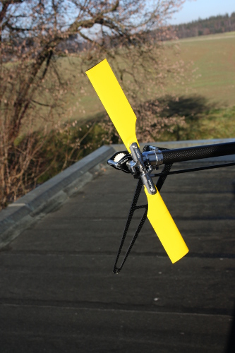 Heckrotor mit gekappten 450'er Blätter