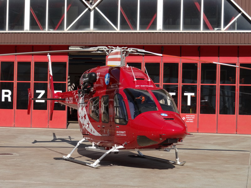Bell 429, neuere Erungenschaft der Air Zermatt für Rettungseinsätze als Ersatz für die EC135
