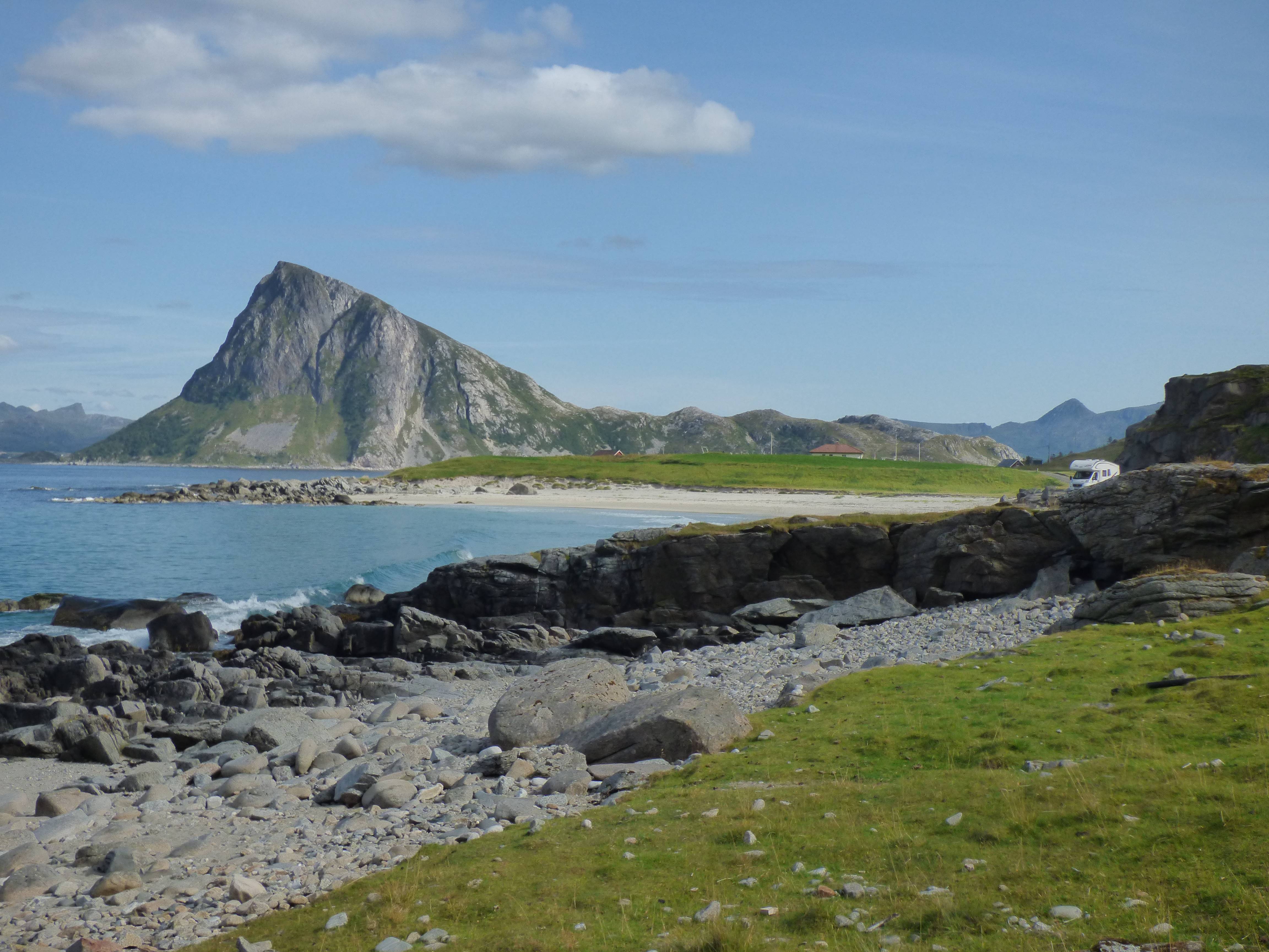 Mein Strand, mein Berg, mein Womo :) Traumstrand ganz für uns allein