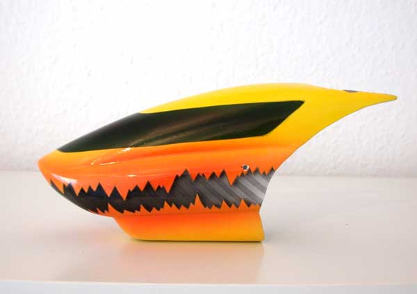 GFK-Haube für den Zoom 400 aus eigener Form und mit eigenem Airbrush.