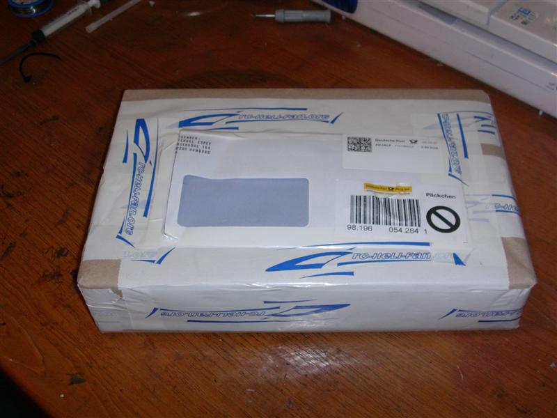 Endlich ist das Paket da (hat doch wirklich nen ganzen Tag gedauert ;) )