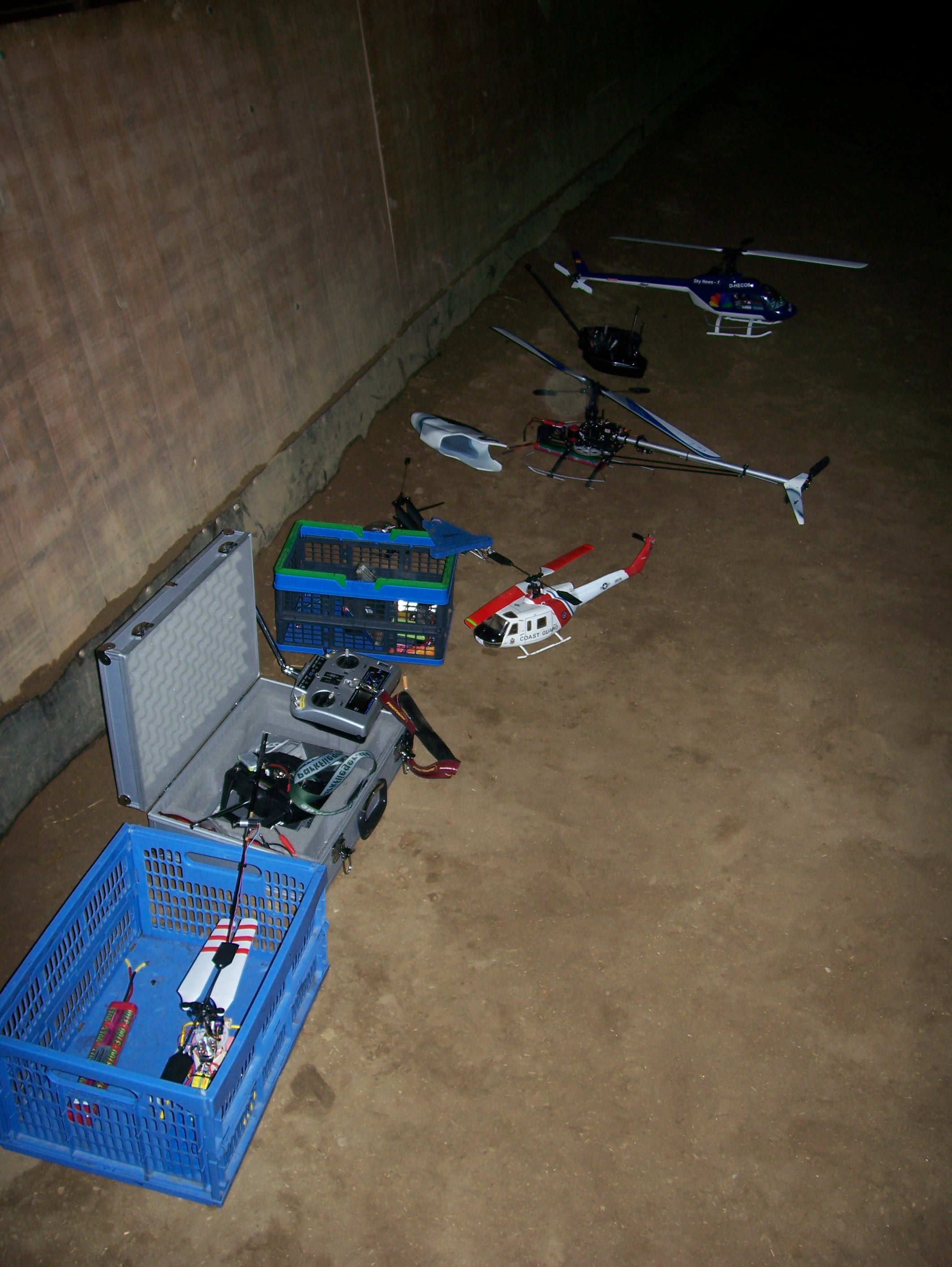 Die Heli-Flotte...