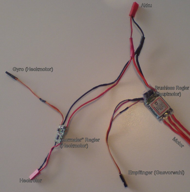 Aufbau der Boardless Piccolo Pro Elektronik.