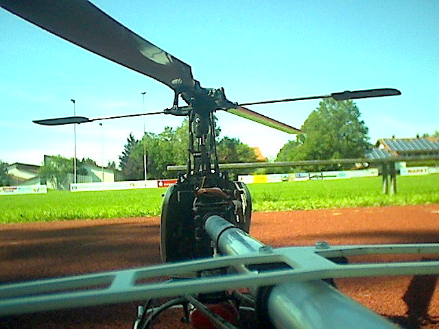 Blick auf die Taumelscheibe