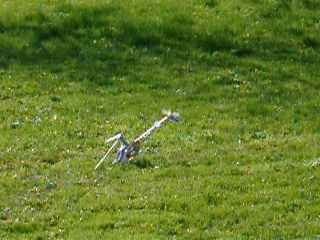 Platsch. Alles heile geblieben, Motor war schon aus