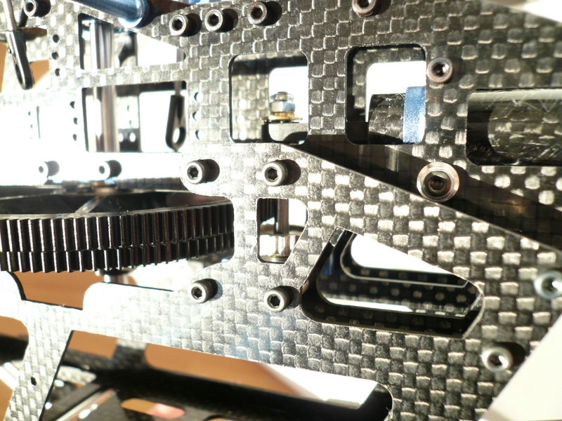 Pikke450, blaue version + schwarzes CFK chassis