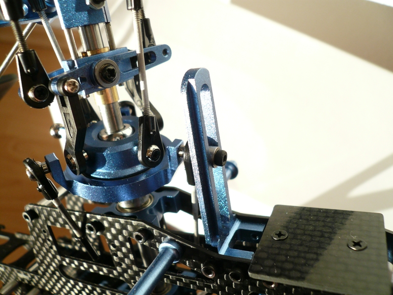 Pikke450, blaue version + schwarzes CFK chassis