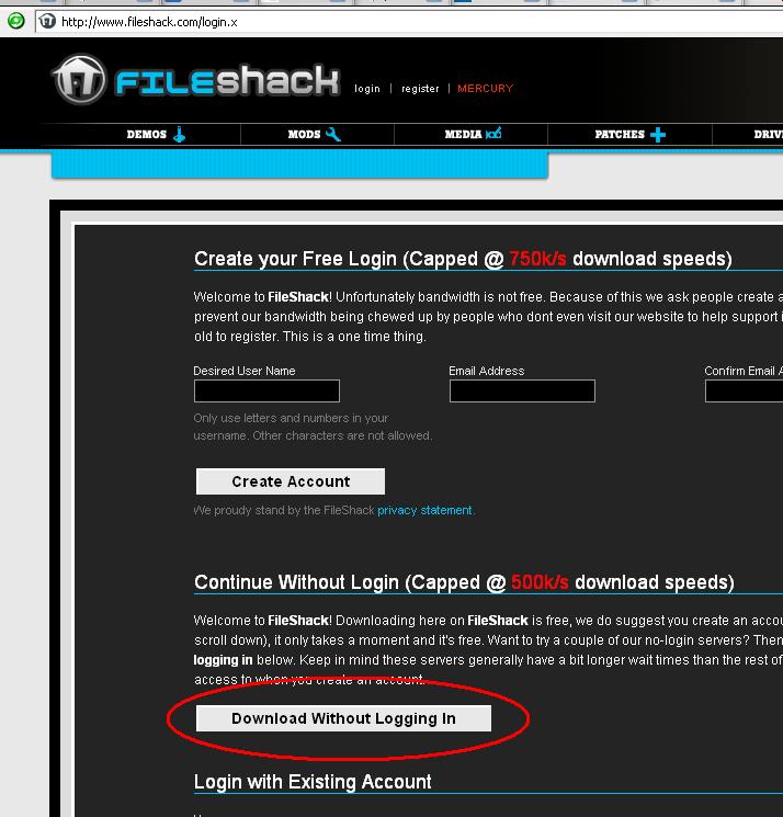 Download ohne Registrierung