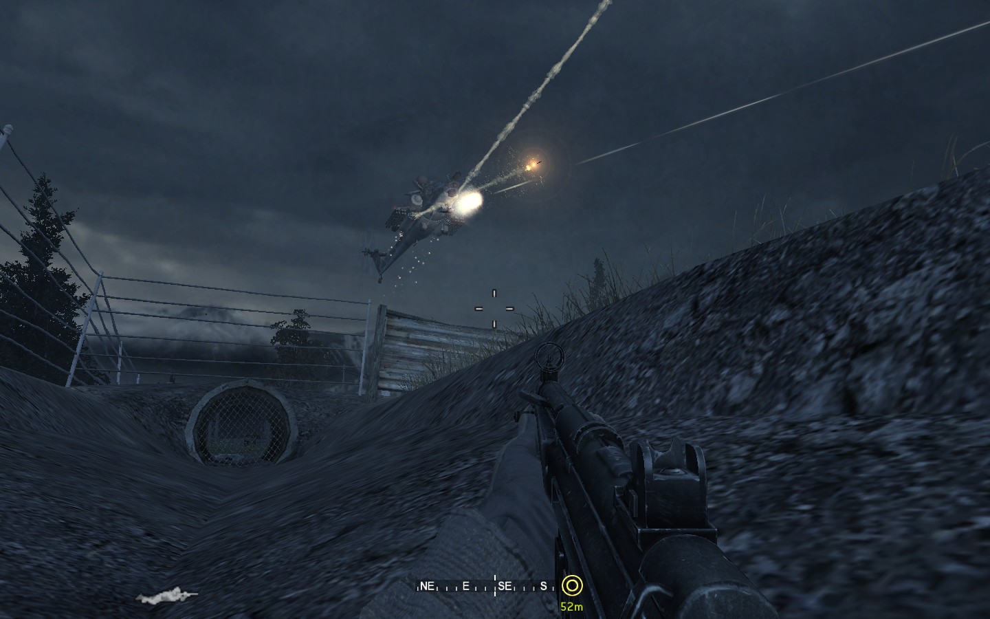 unterstützüngsfeuer via Heli... kurz makieren udn schon kahm er an ....musste aber immer wieder tanken &amp;quot;typisch Stinker&amp;quot; ;)