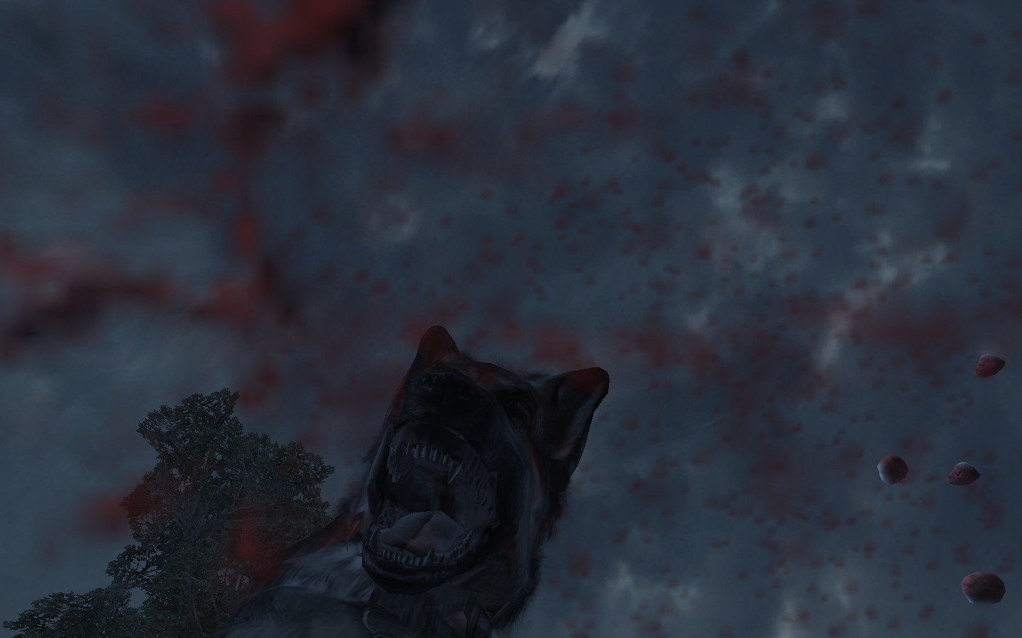 ...und ne menge Hunde gibts.. nr duch schnelle reflexe kann man die  abwehren ....