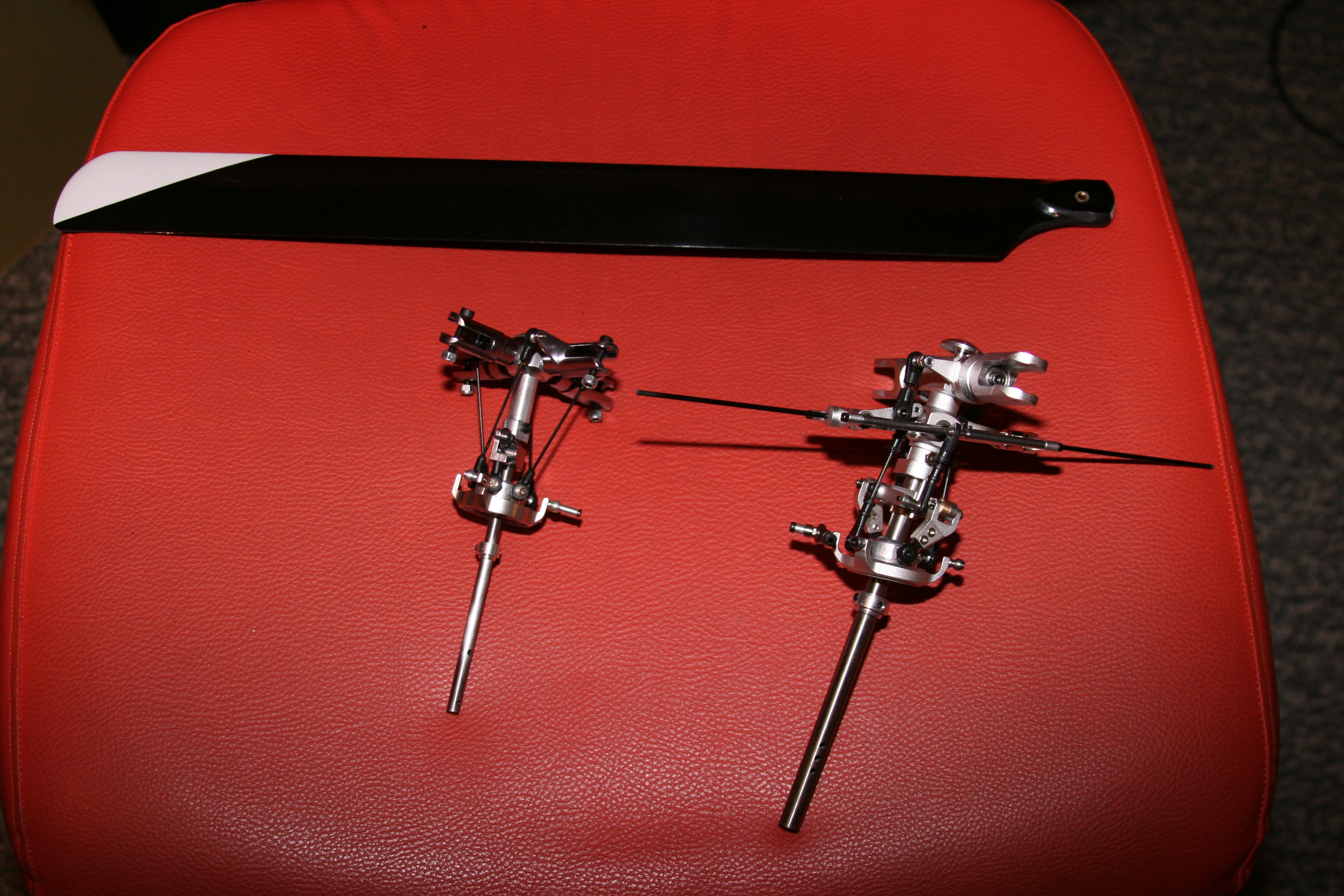 links 450er 4-Blatt von Lightning<br />rechts 3DX500<br />oben 425 GFK