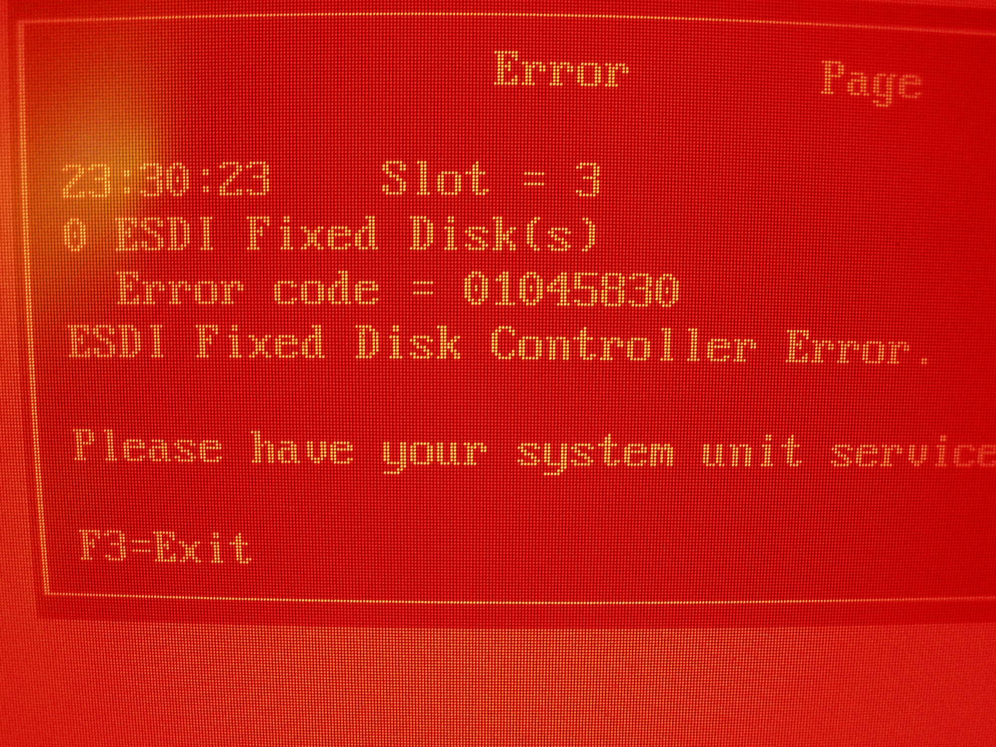 Error Code beim 1 Versuch ...