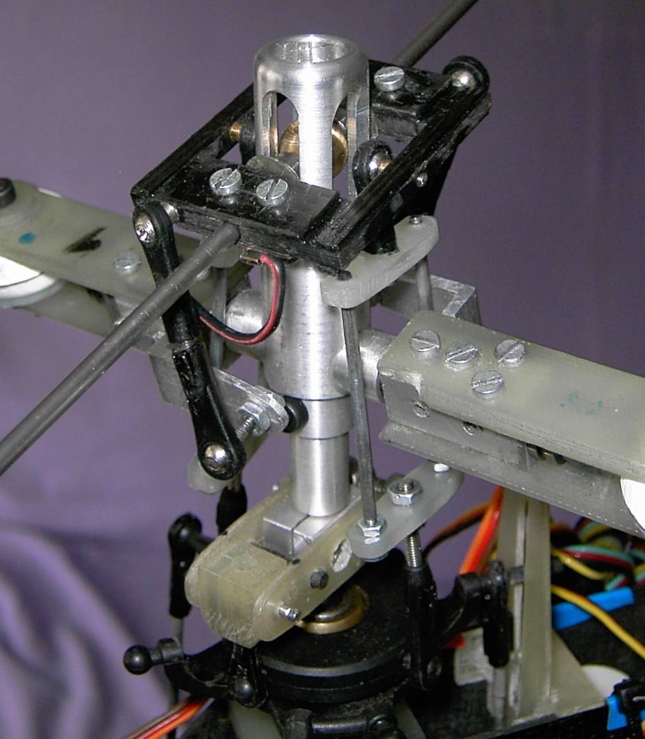 Dieser Rotorkopf ist ein kompletter Eigenbau