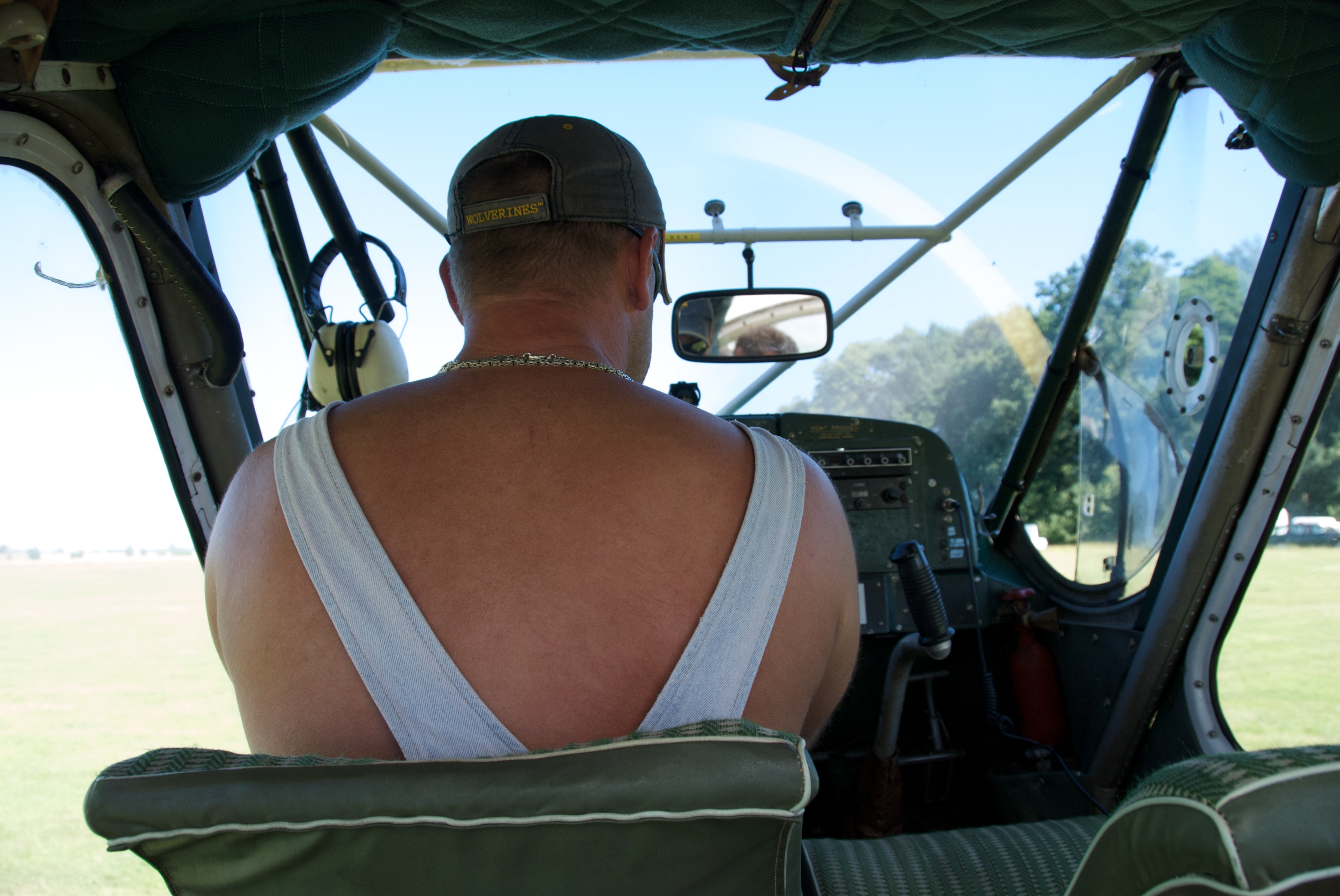 Enno füllt das Cockpit aus