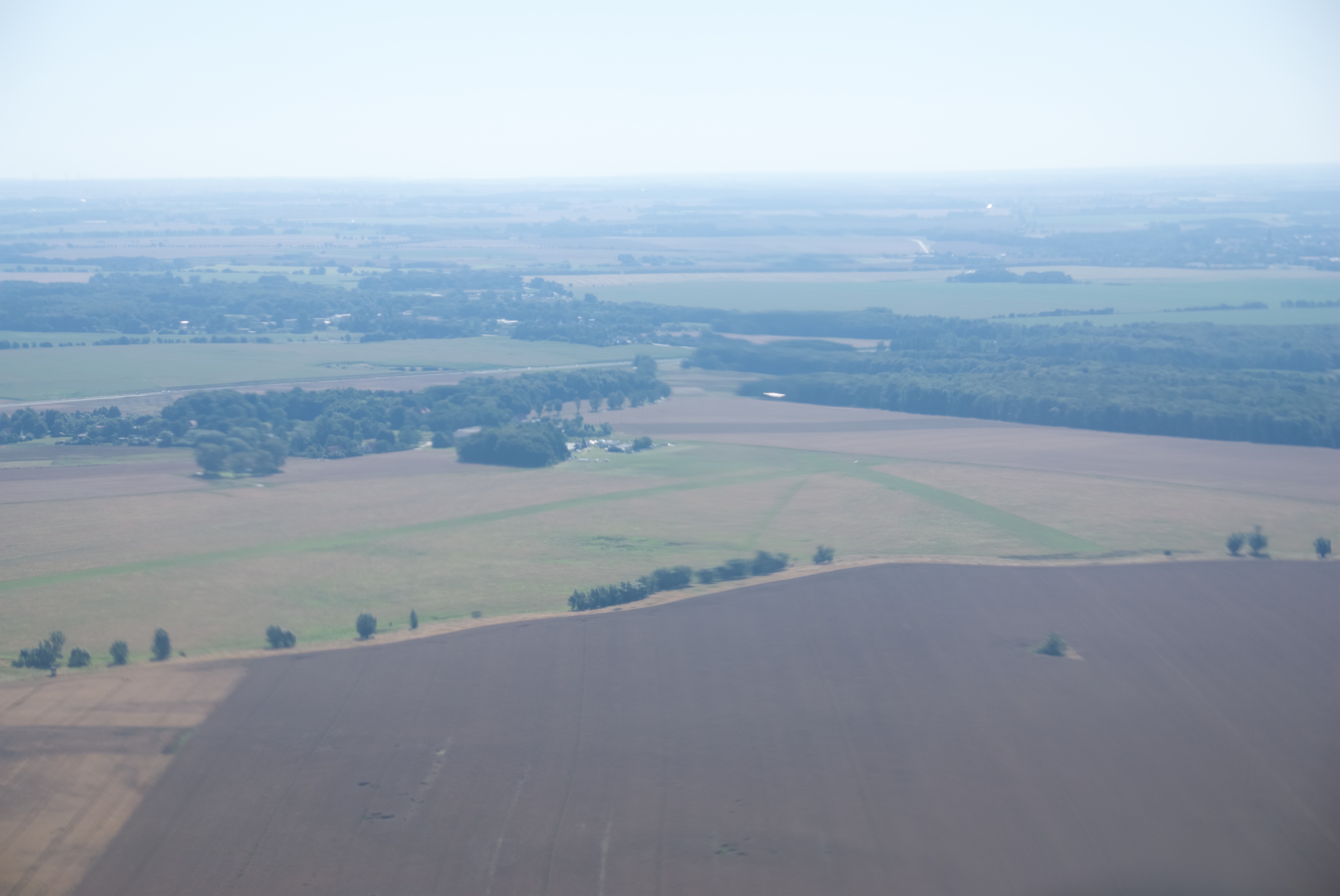 Queranflug auf Schmoldow International Airport