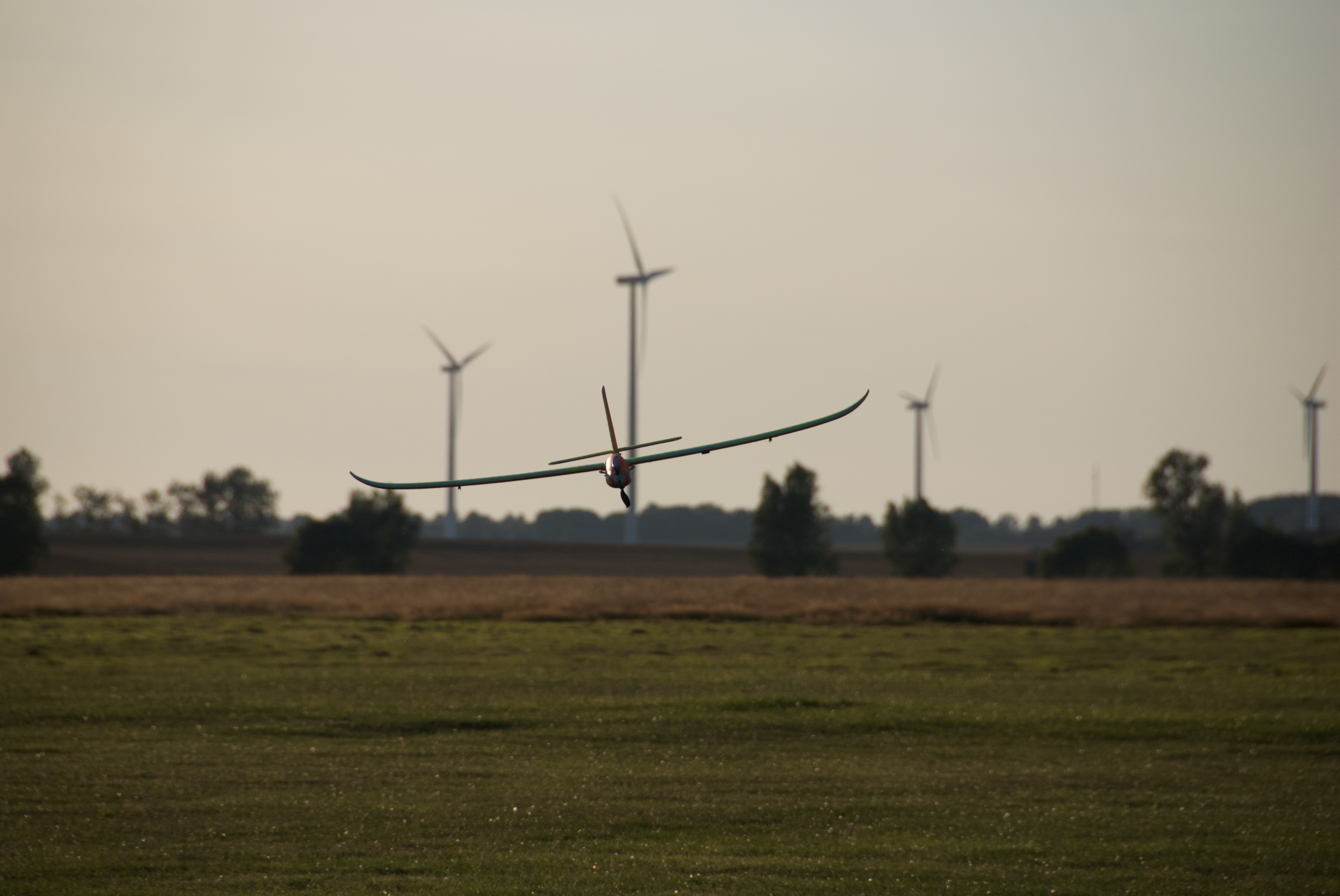 Haralds EasyGlider im Anflug