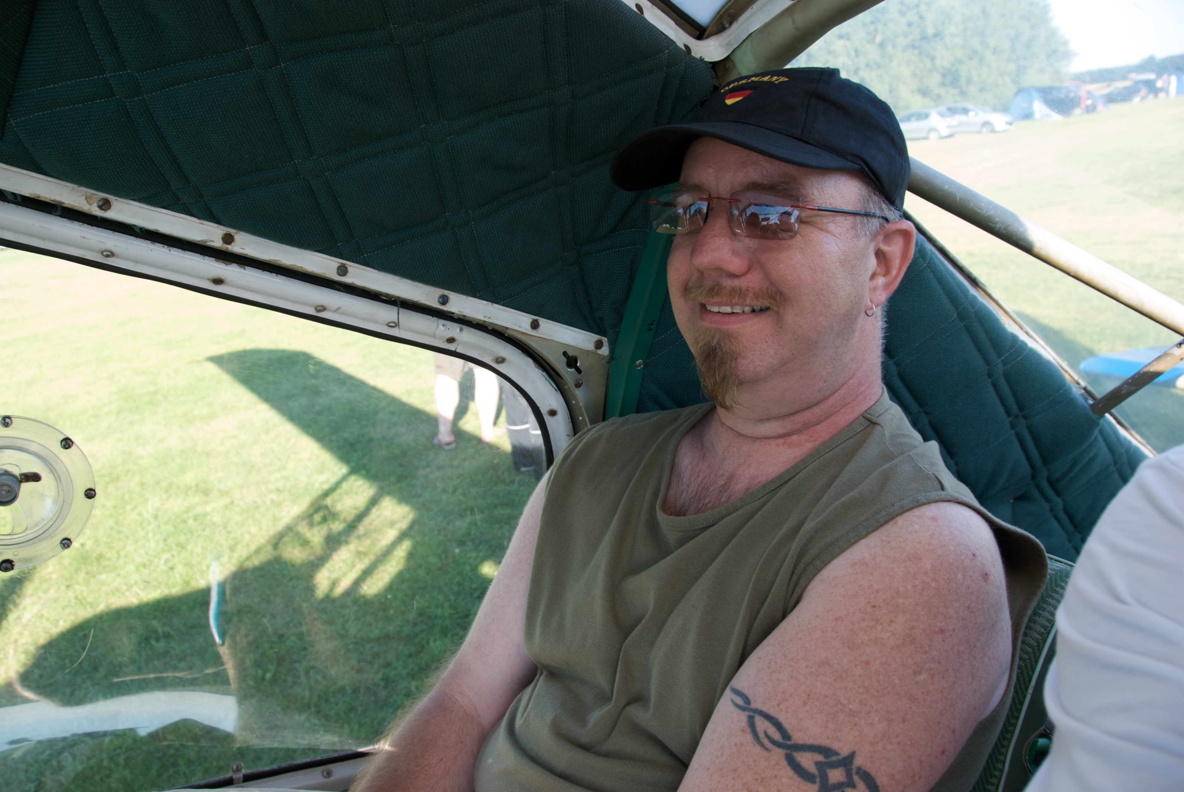 Jörg bereitet sich auf den Abflug vor