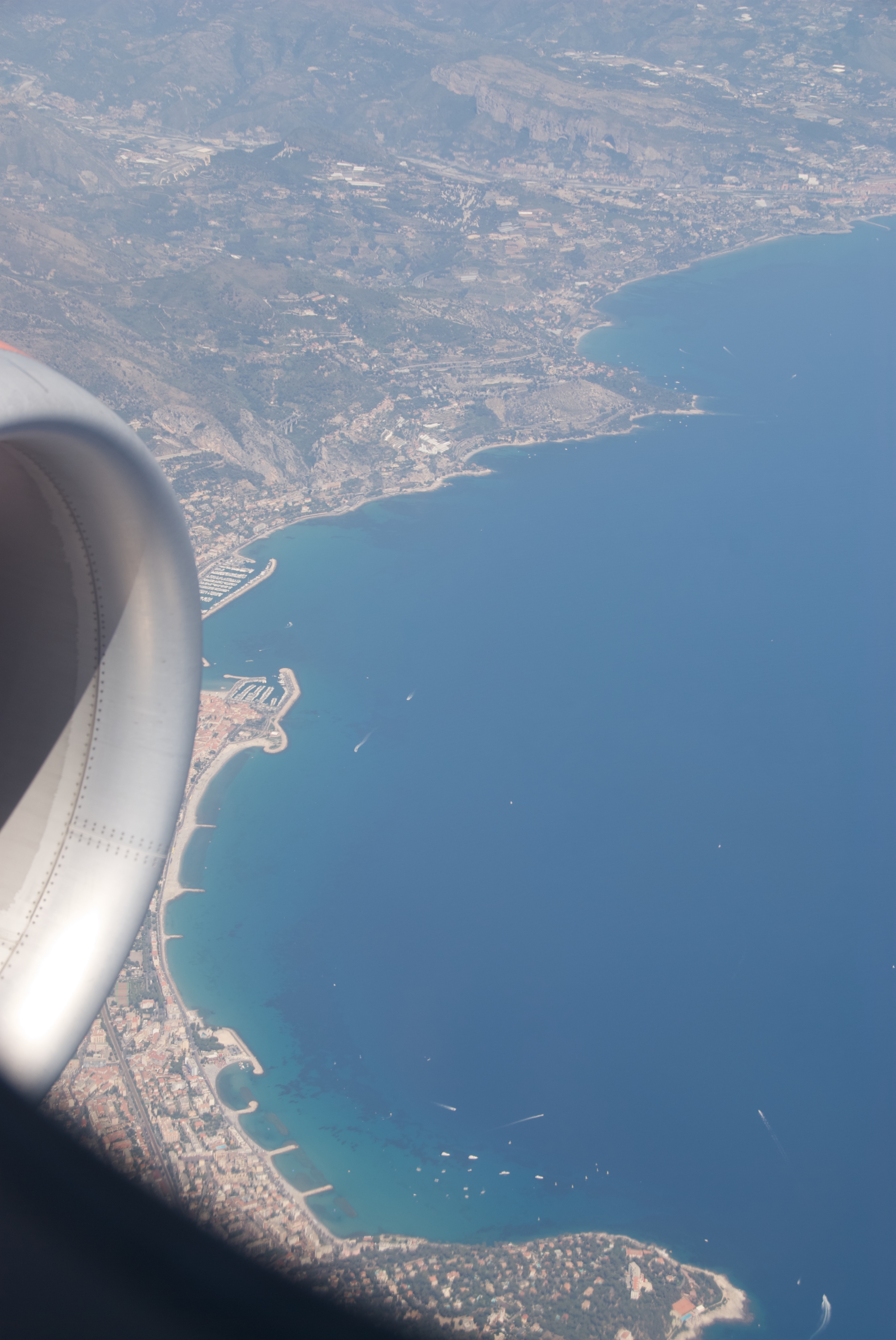 Menton von oben