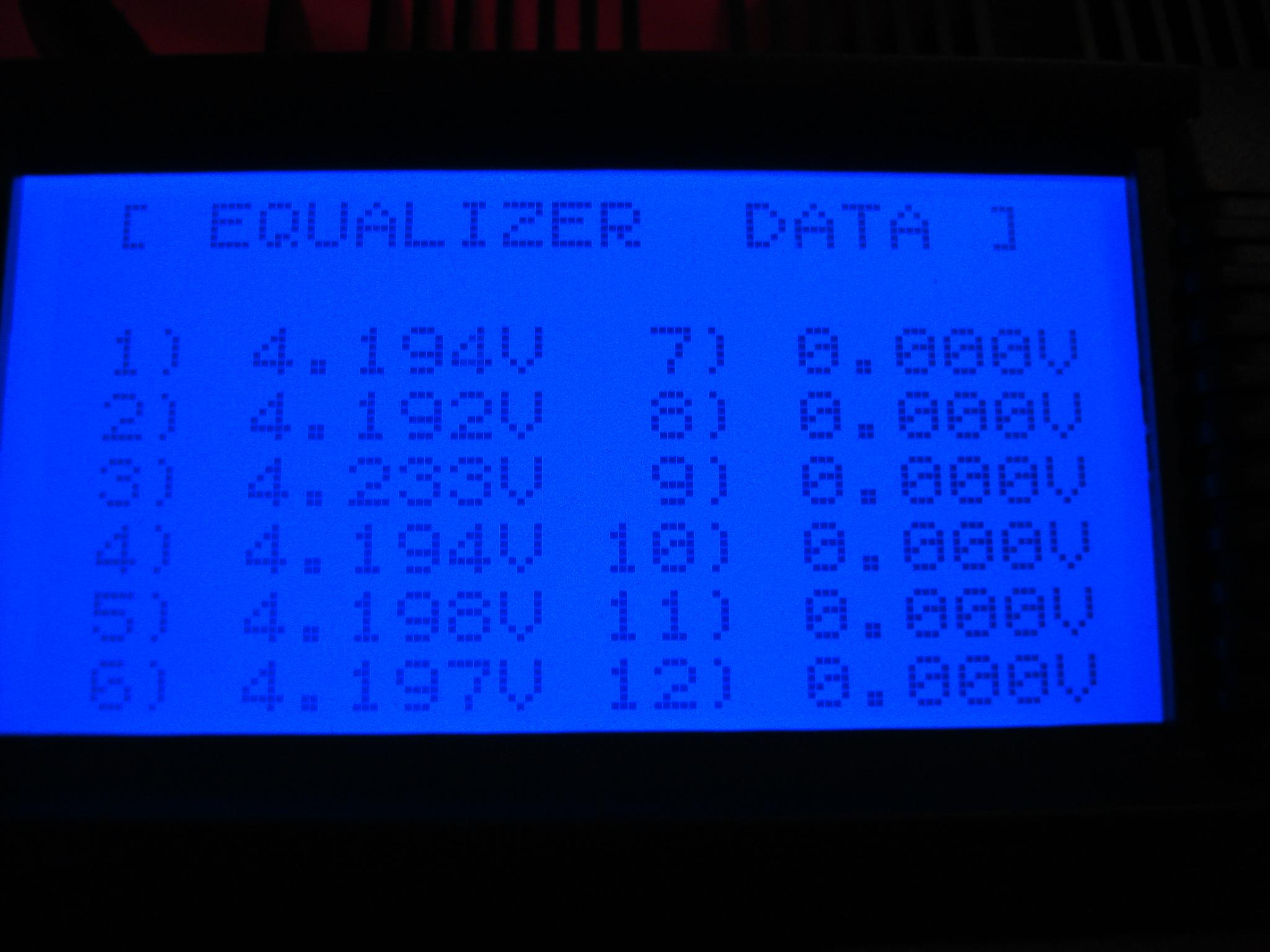 Zellenspannung nach dem laden