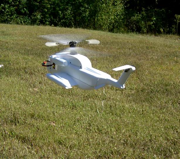 Test flight with external fuel cells