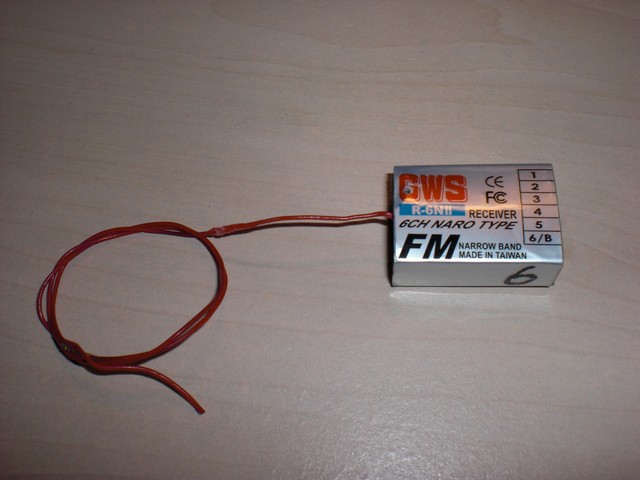 GWS Empfänger 35 Mhz - 6 Kanäle   10 €