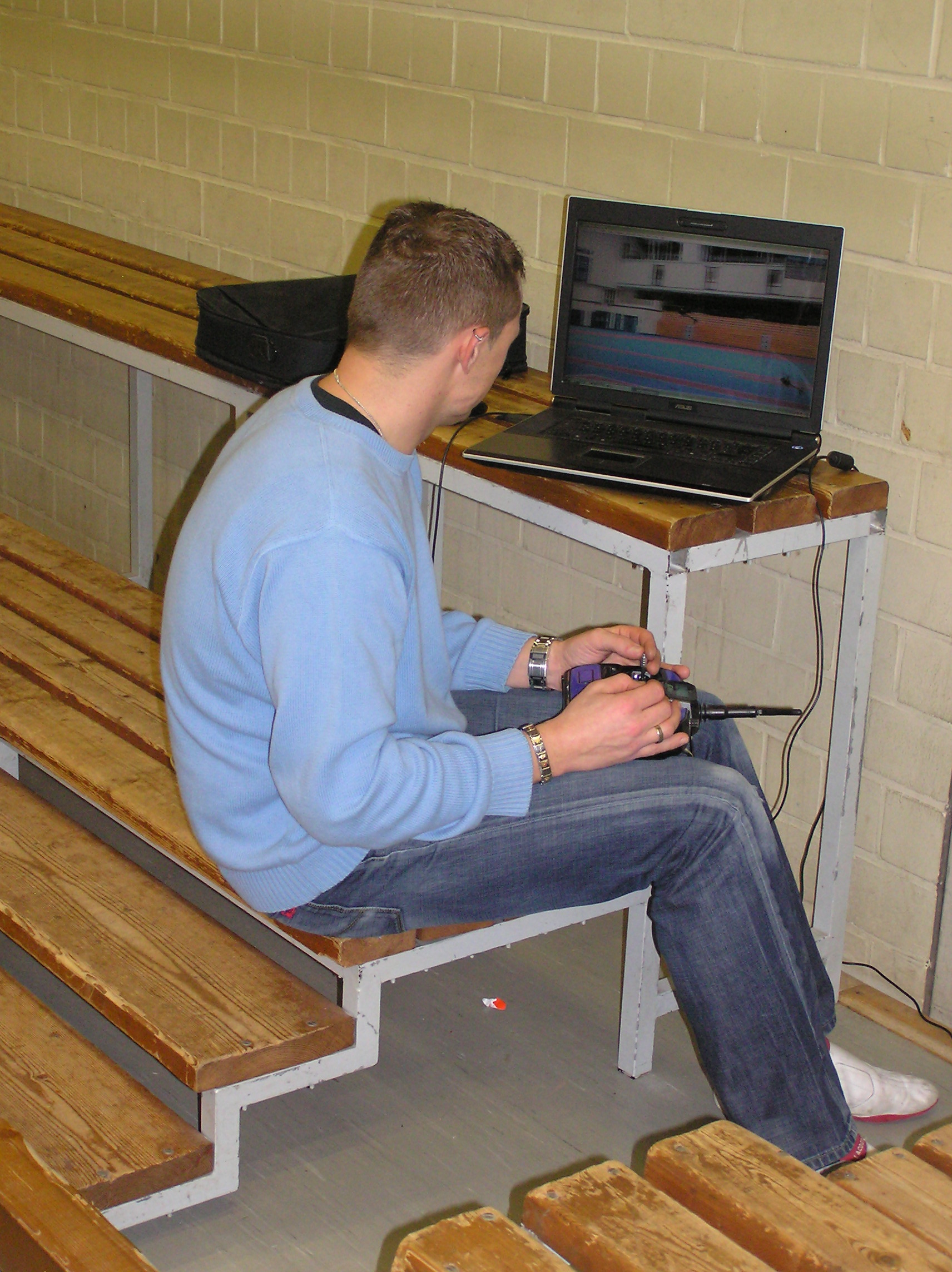 Heiko am Simulator