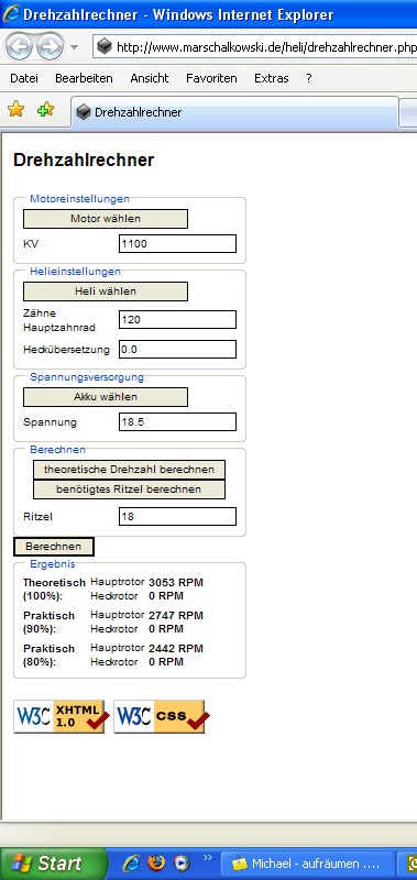 Das ist die errechnete Drehzahl mit einem 5S Lipo